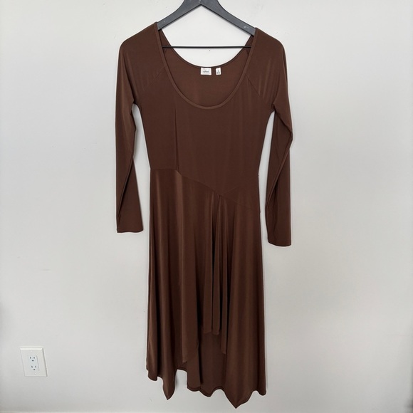 NWOT ARITZIA Wilfred Nuage Dress Cocoa BrownM Medium - Picture 8 of 16